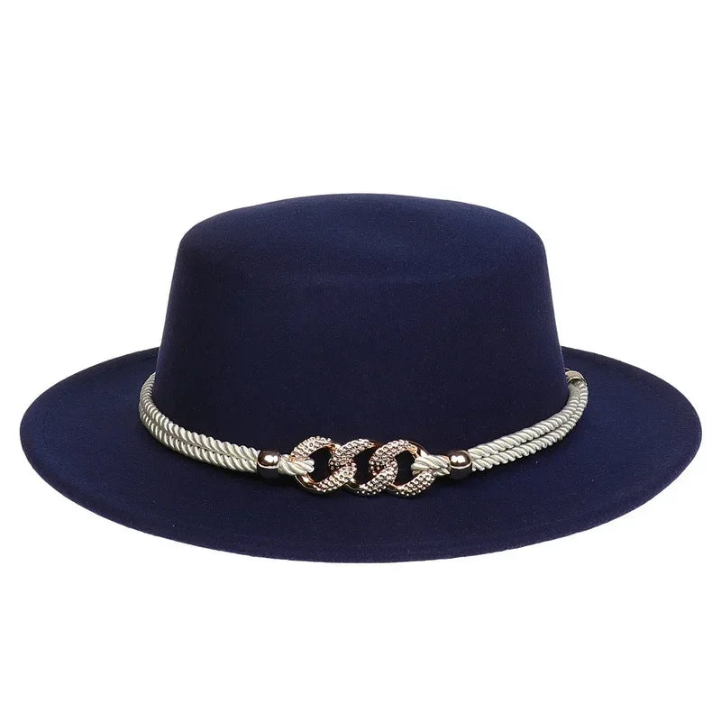 Unisex British Style Lightweight Felt Fedora Jazz Trilby Hat