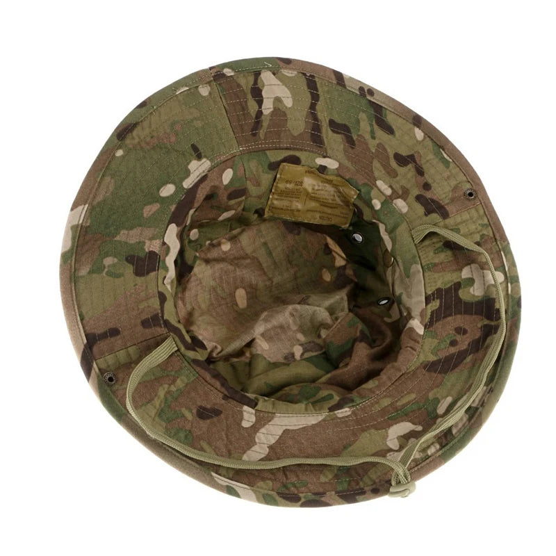 Camouflage Tactical Boonie Hats Camping Climbing Bucket Sniper Hat Men