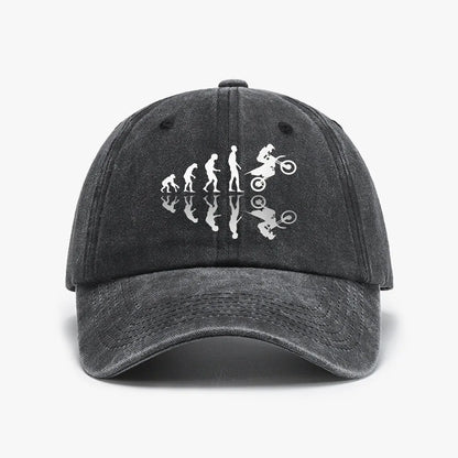 Evolution Biker Unique Print Baseball Cap Summer