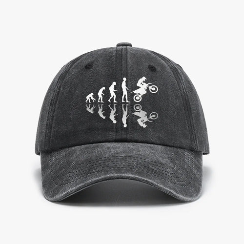 Evolution Biker Unique Print Baseball Cap Summer