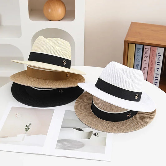 New Summer Panama Straw Hat UPF50+