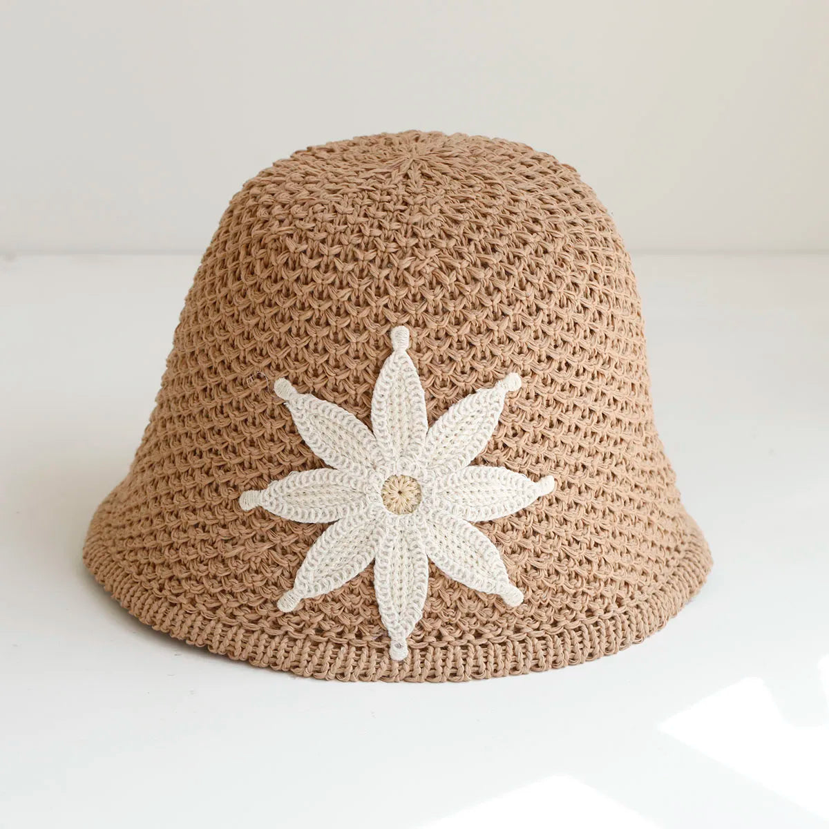 2026 Flower Bucket Hat For Women Summer Hat Weave Sun Hat