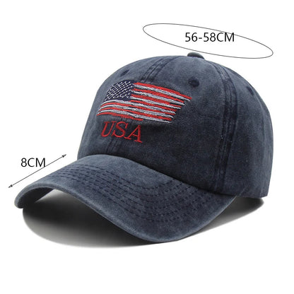 Fashionable American Flag Pattern Curved Brim Baseball Cap