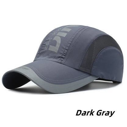 Summer Outdoor Sports Quick Drying Hat Thin Breathable Mesh Anti-UV