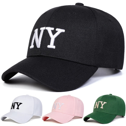 Unisex NY Letter Embroidery Baseball Caps Spring Autumn