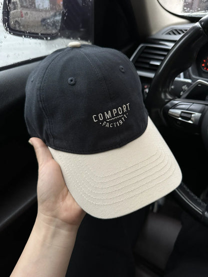 American Retro Color-Block Baseball Cap