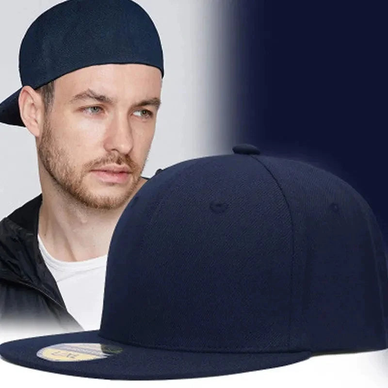 Not Adjustable Back Closed Snapback Caps Men Quality Hip Hop Fitted Hats Adult Solid Color Baseball Hats