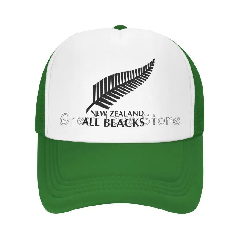 New Zealand All Blacks Baseball Caps Hip Hop Mesh Hat Outdoor Summer Travel Sun Hats Adjustable Snapback Cap