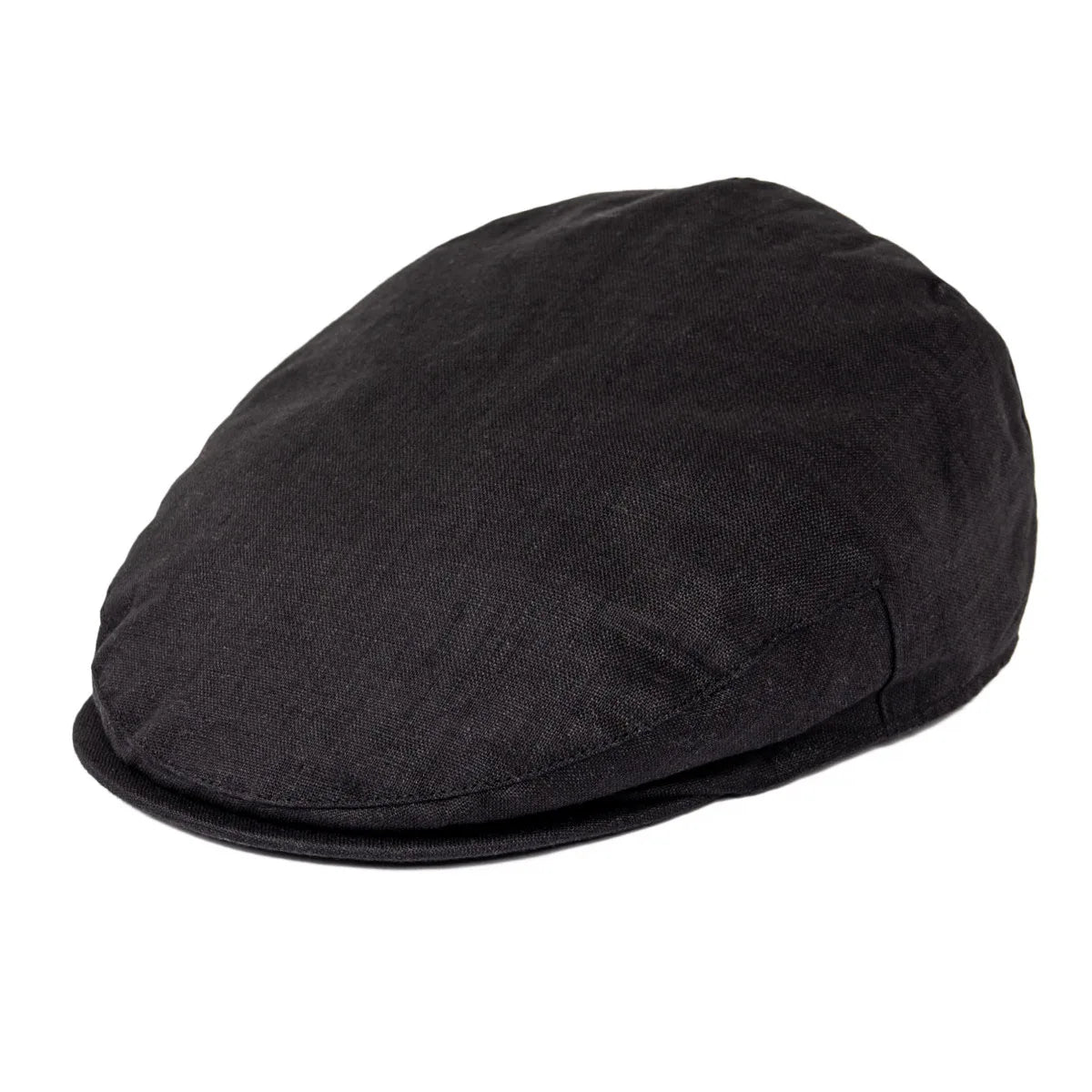 Linen Flat Cap For Men Women Herringbone Linen Newsboy Cap