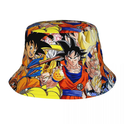Street Dragon Vegeta Blue Ball Anime Bucket Hat Teen