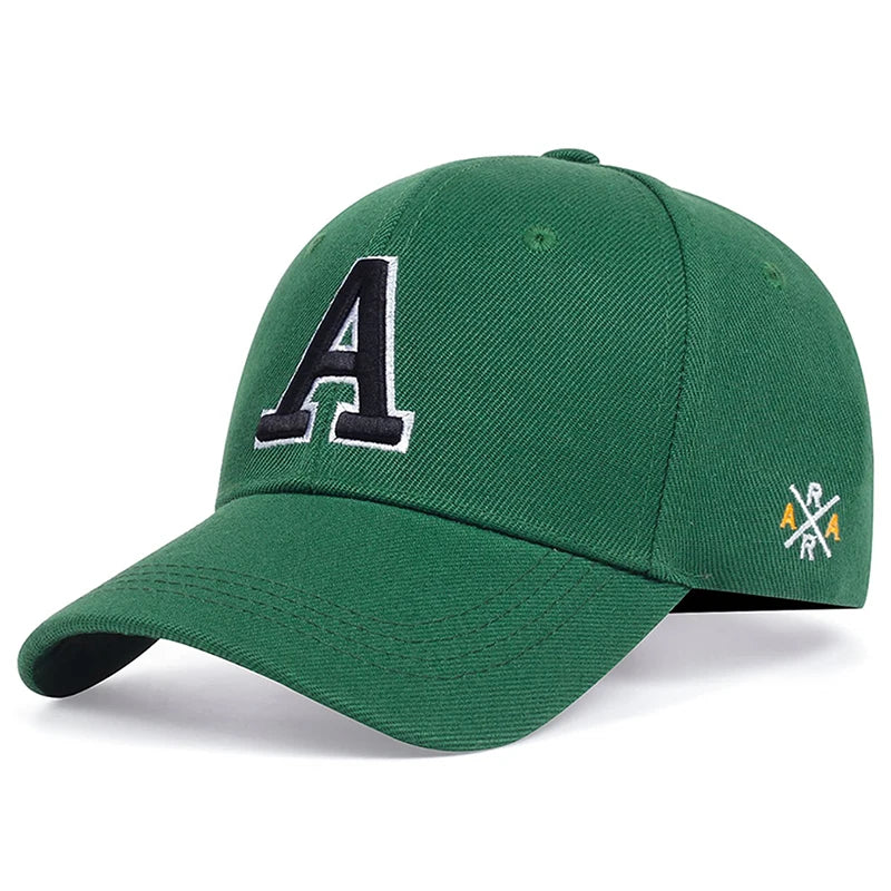 Fashionable Creative Baseball Hat A Letter Side AR Embroidered Hip Hop Hat