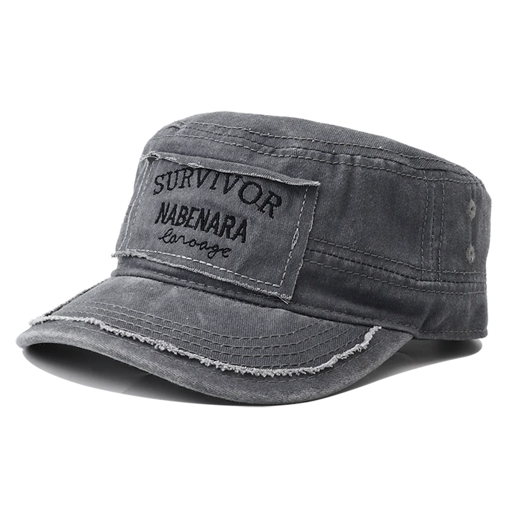 2026 New Embroidery Military Flat Top Hat