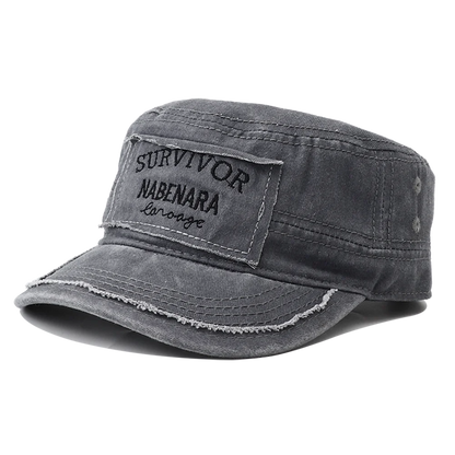 2026 New Embroidery Military Flat Top Hat