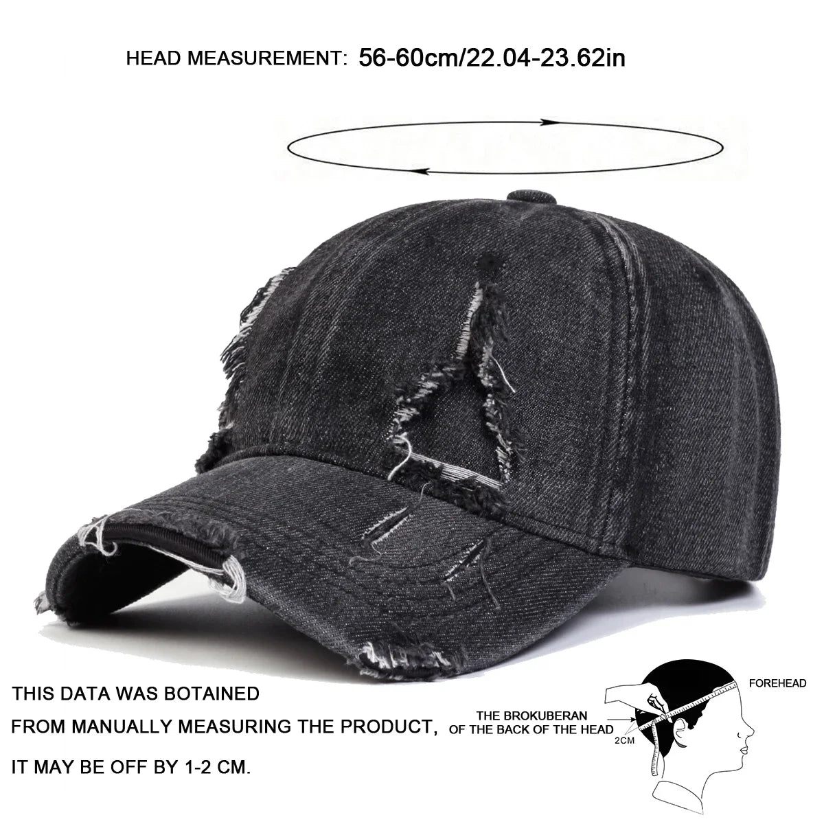 Unisex Triangle Hole Cowboy Baseball Caps