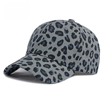 Women Winter Hat Leopard Pattern Corduroy Baseball Cap