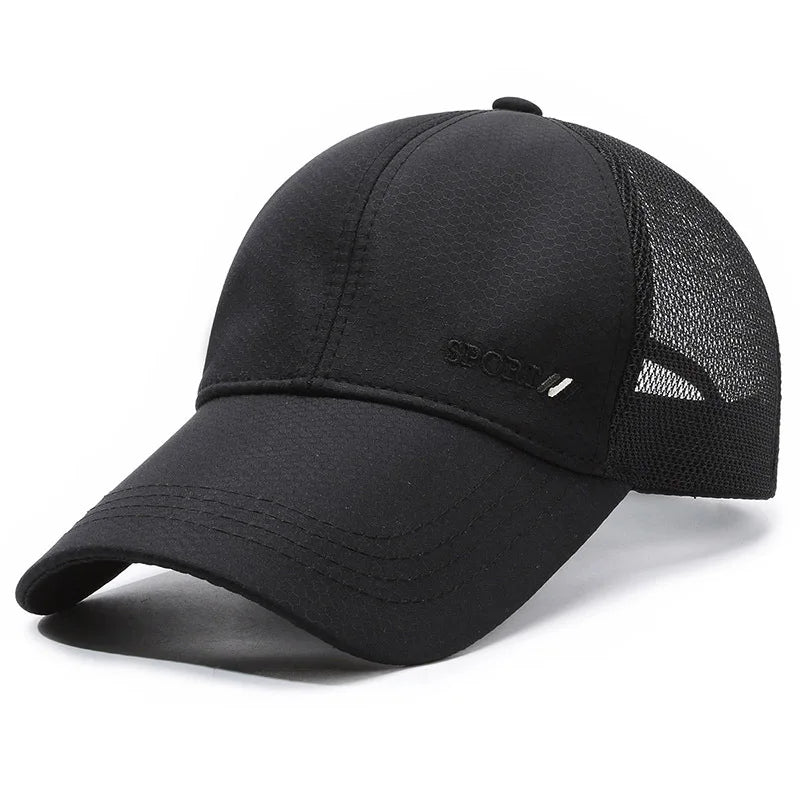 Summer Quick-drying Baseball Cap For Men Women Mesh  Breathable Cap