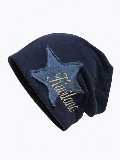 Cotton Knitted Cold Hat Female Internet Celebrity Versatile College Style Pile Hat