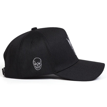 Unisex Skull Wearing A Crown Embroidery Baseball Caps Spring Autumn