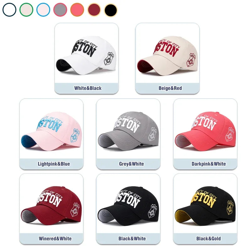 Soft Top Sports Baseball Cap Cotton 3D Embroidery Unisex Tennis Hat Dad Cap