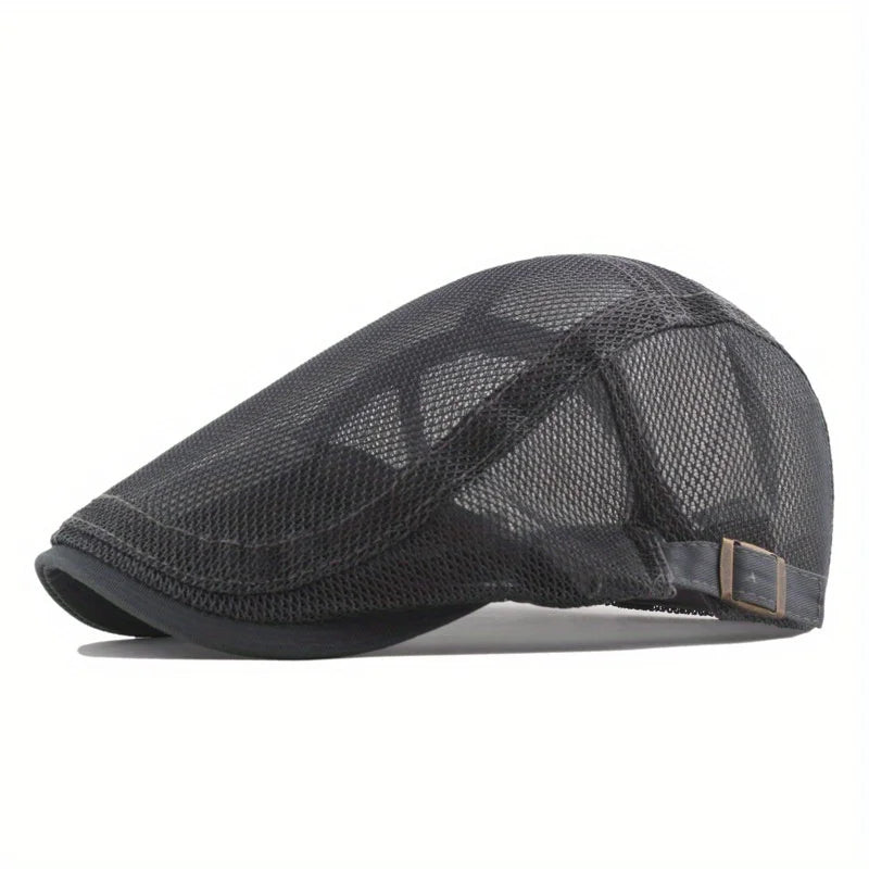 Outdoor Sun Hats Breathable Mesh Newsboy Cap Beret Men's Casual Hat