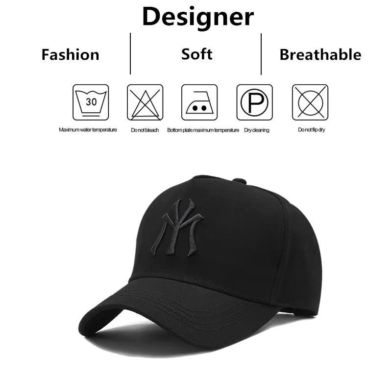 Unisex MY Letter Embroidery Snapback Baseball Caps