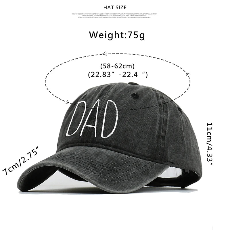 Dad Mom Embroidery Baseball Caps Men Women