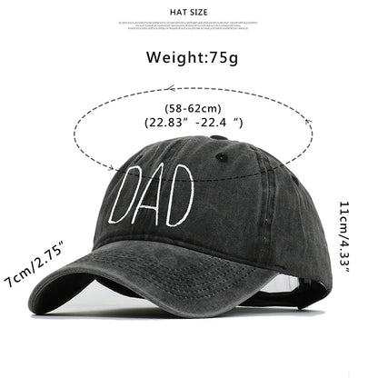 Dad Mom Embroidery Baseball Caps Men Women