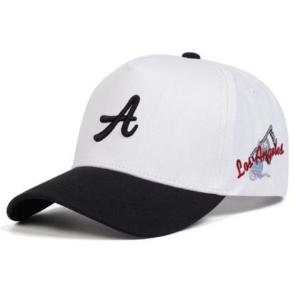 Letter A Printed Baseball Cap