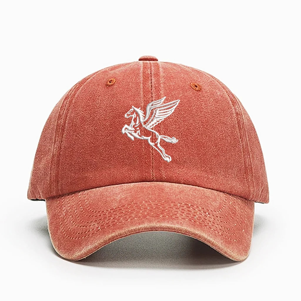 Horse Embroidery Baseball Cap, Mesh Sun Protection Unisex Adjustable Outdoor Hat