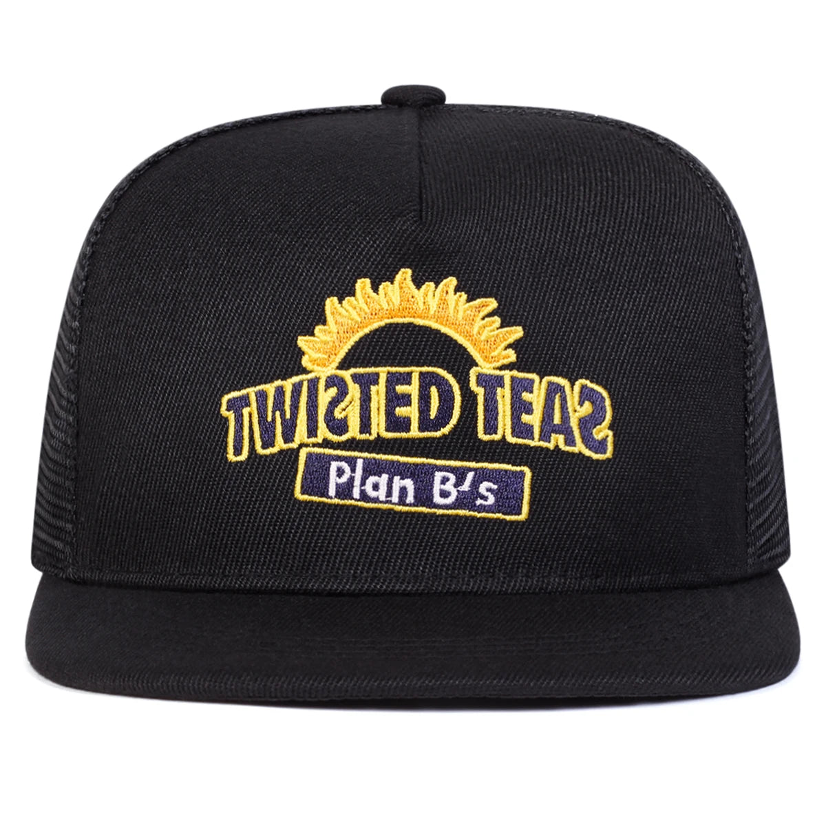 Unisex Twisted Teas Letter Embroidery Hip-hop Net Hats Spring Summer