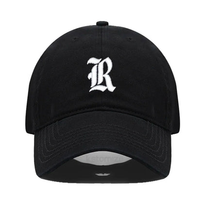 Old English Letter A-Z Embroider Baseball Cap For Men Women