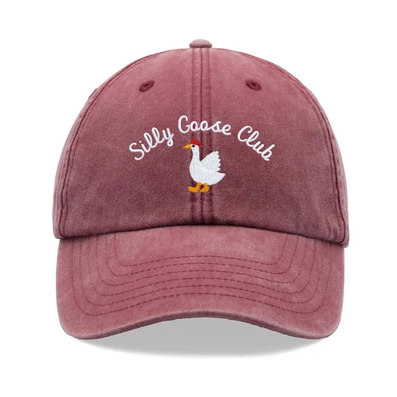 1pc Men' and Women' Vintage Soft-Top Baseball Cap with Chicken Print