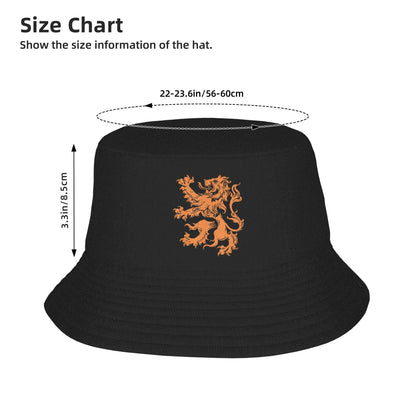 Holland Crest Bucket Hat  Harajuku Fisherman Caps