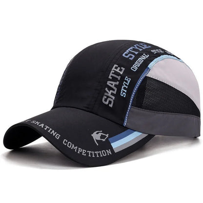 Letter Patchwork Mesh Mesh Baseball Cap Spring