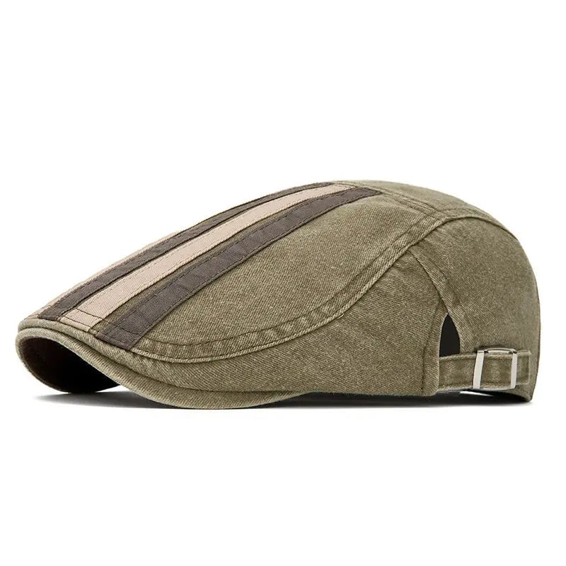 2026 Four Seasons Cotton Print Newsboy Caps Men Flat Cap