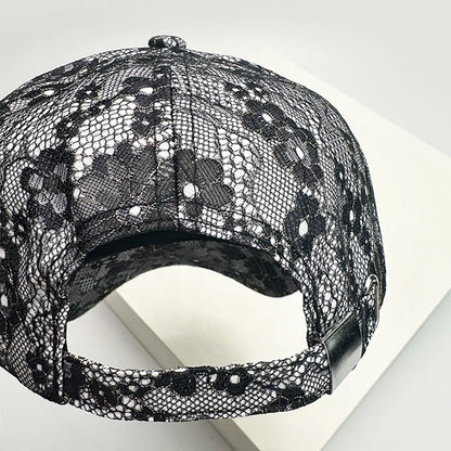 New Women Korean Lace Flower Baseball Hats