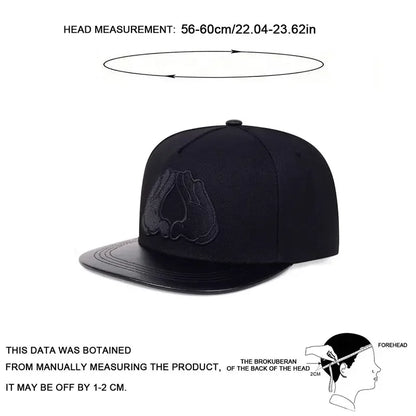 Unisex Hands With Love Embroidery Hip-Hop Hats