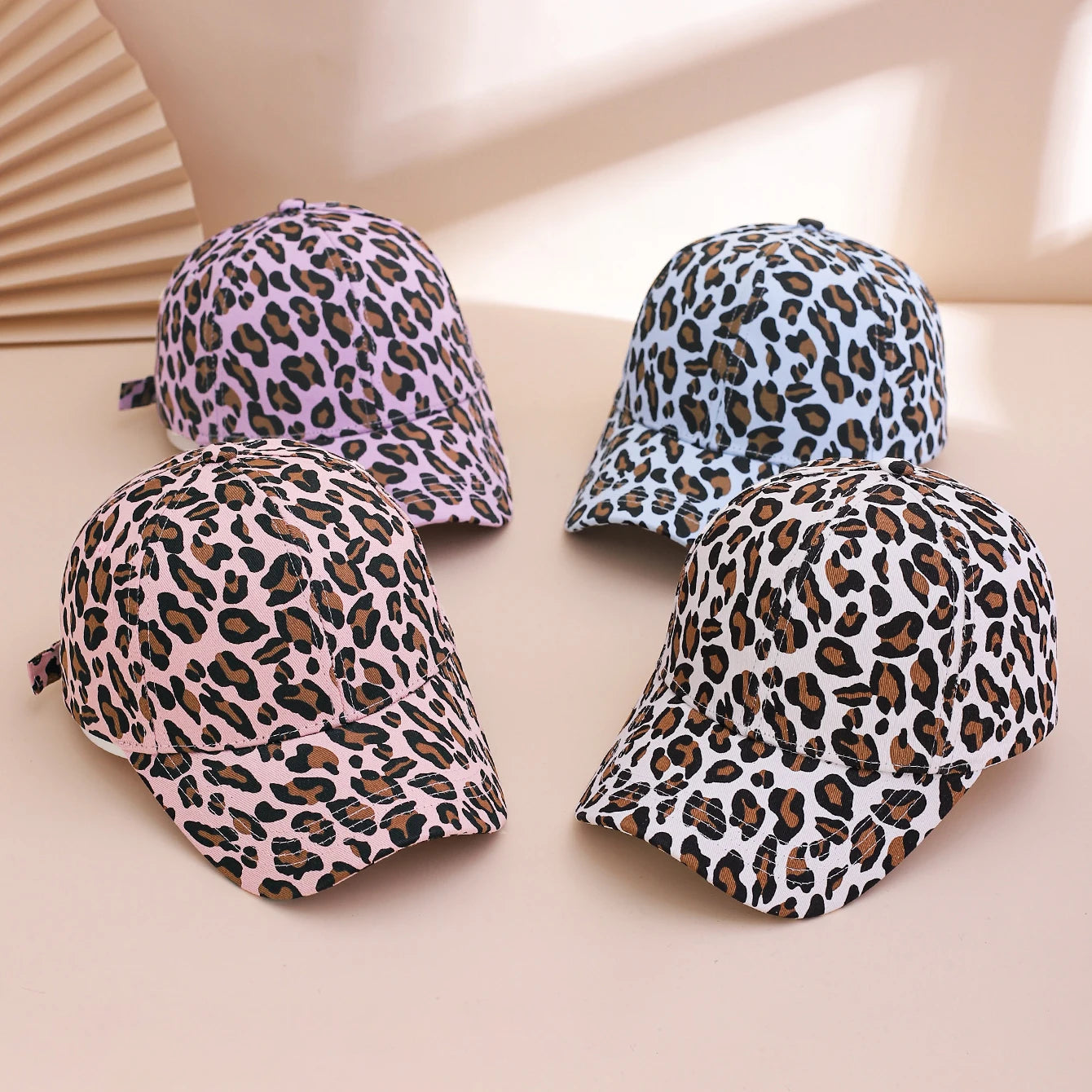 American Trend Retro Spicy Girl Style Leopard Print Baseball Cap