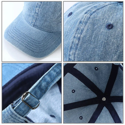 Couples Denim Baseball Cap European & American Style