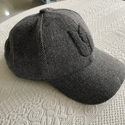 Autumn And Winter Wool Blended Baseball Cap For Women