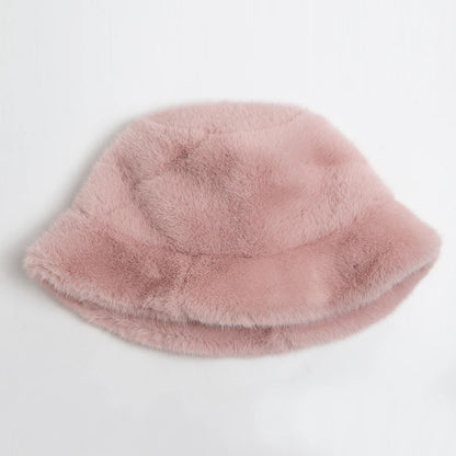 New Women Bucket Hat Faux Casual Fisherman Caps For Ladies