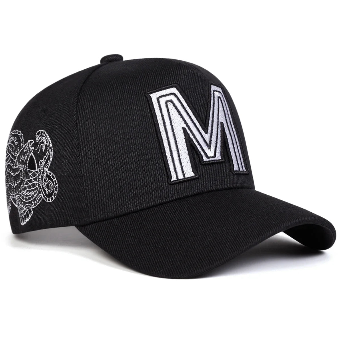 Unisex M Letter Embroidery Baseball Caps Spring and Autumn