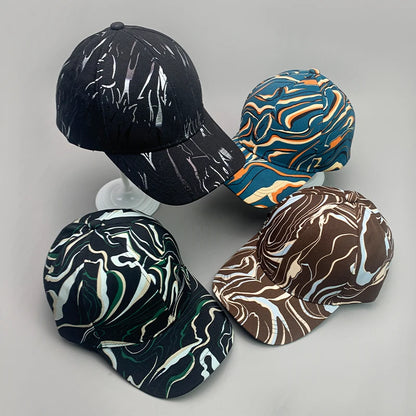 New Streetwear Kpop Striped Love Men Women Baseball Hats