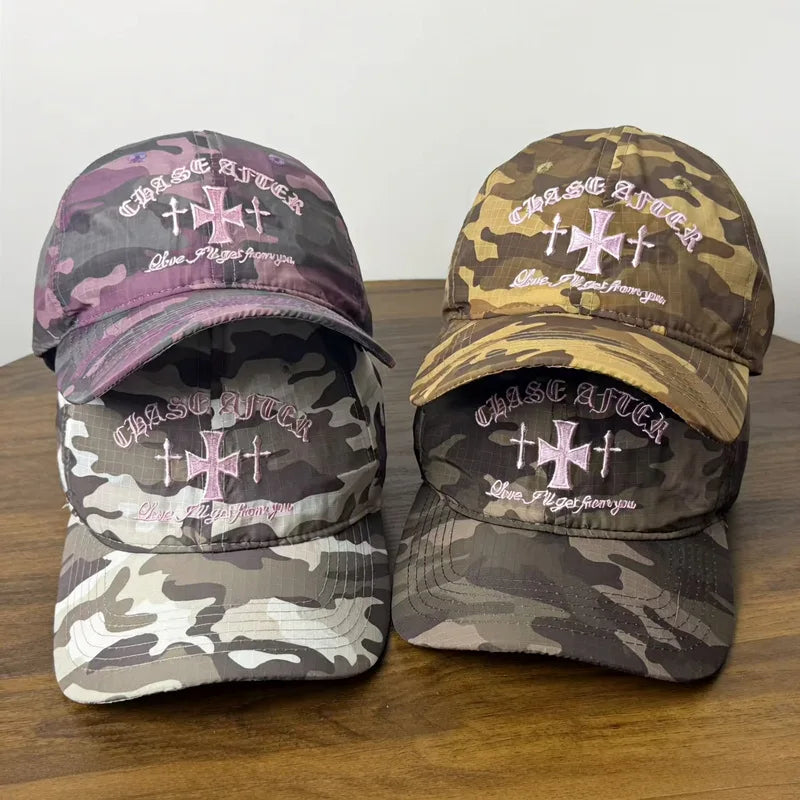 2026 New Summer Fashion Camouflage Plaid Baseball Cap