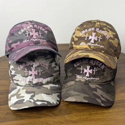 2026 New Summer Fashion Camouflage Plaid Baseball Cap