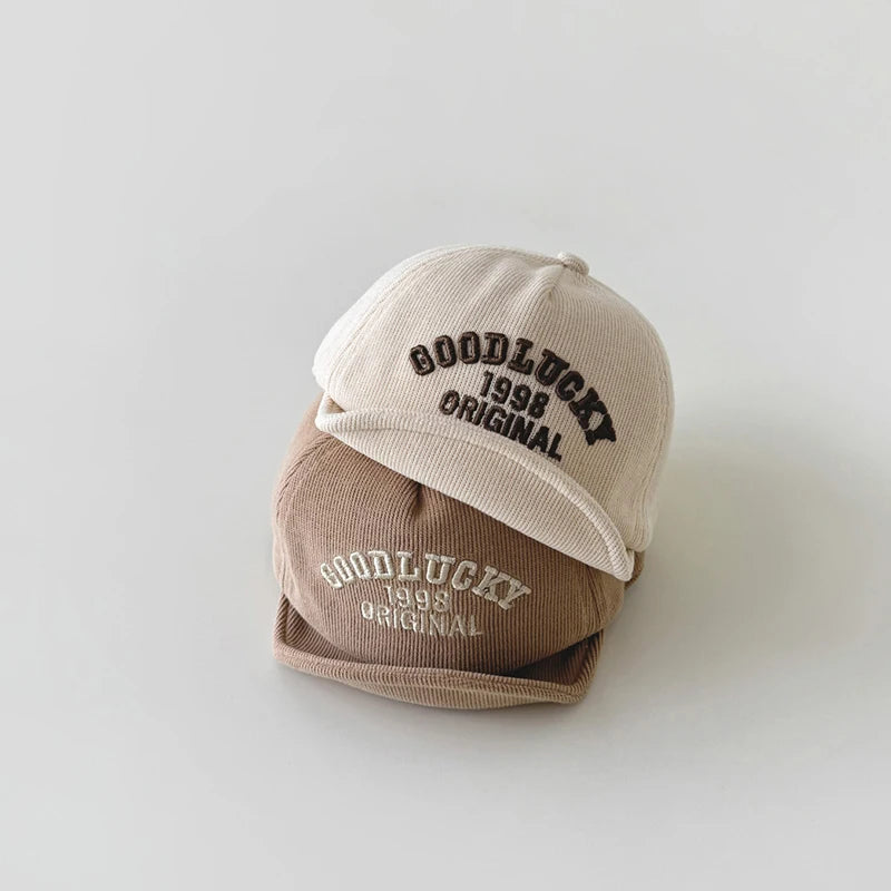 Spring Letter Embroidery Baby Sun Hat Soft Brim Baby Boys Girls Baseball Cap Adjustable Infant Casual Peaked Hat
