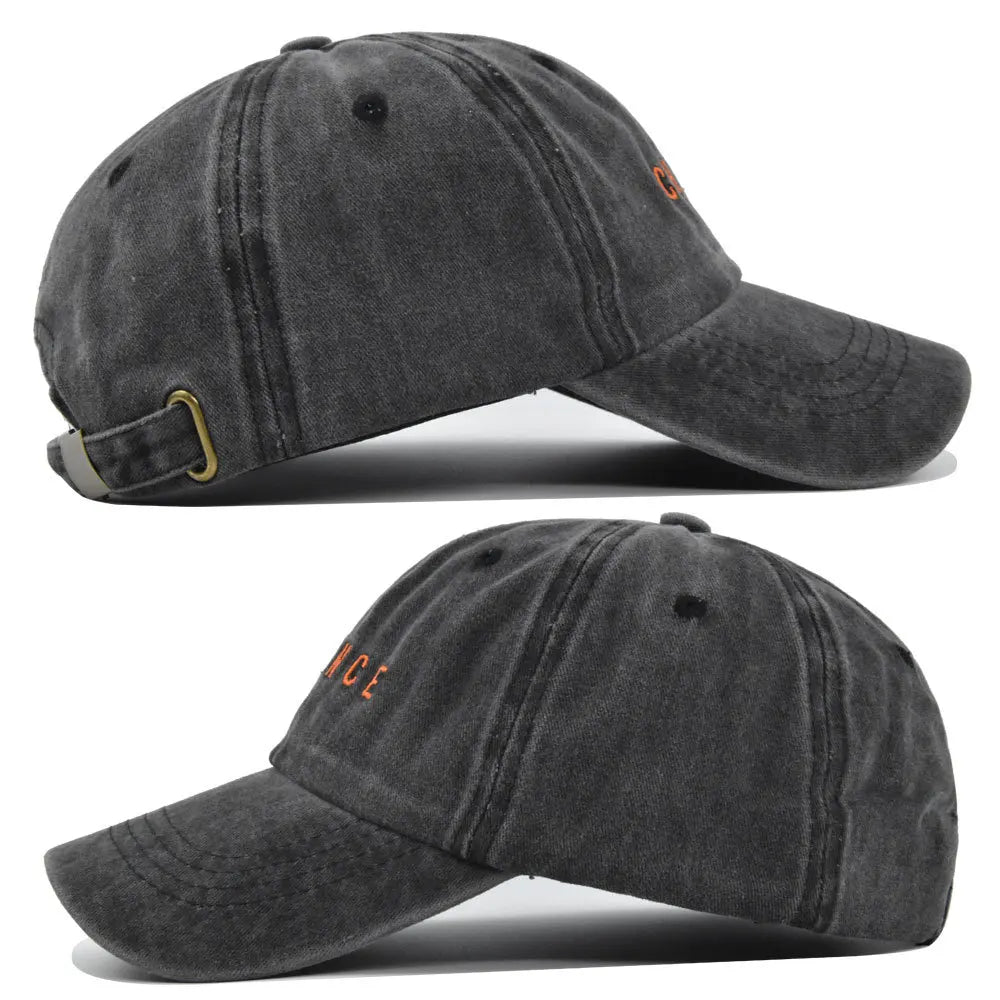 Retro Chance Letter Embroidery Baseball Caps Men