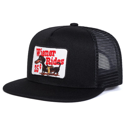 Unisex Shettles Embroidery Hip-hop Net Hats Spring Summer Outdoor Snapback Caps