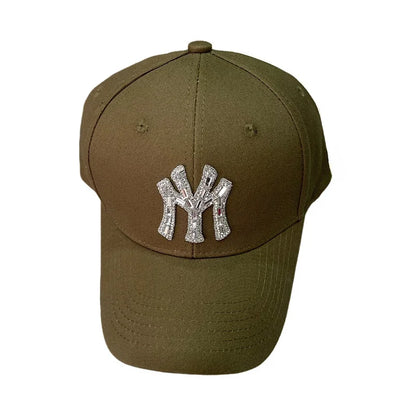 MY Rhinestone Hat Female Spring and Fall Street Casual Baseball Cap