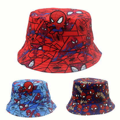 Cartoon Spider-Man Print Fisherman Hat